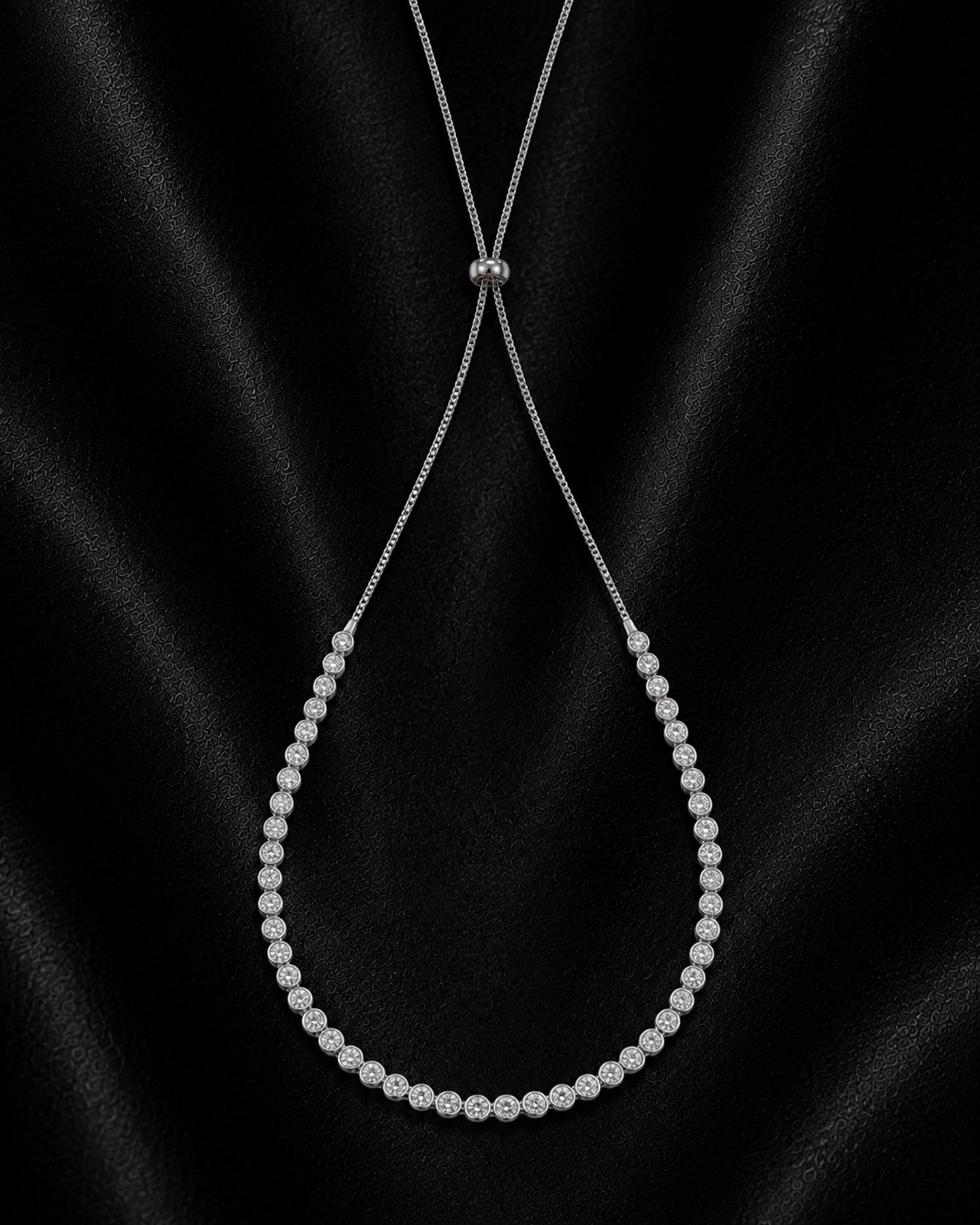 Diamond By The Yards' Necklace & Adjustment Chain - 1